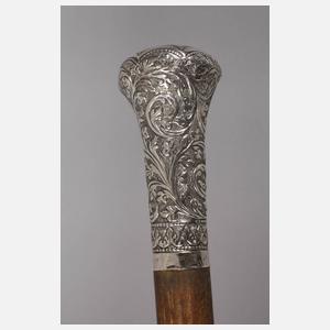 Spazierstock Silber