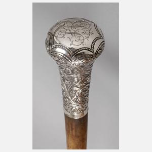 Spazierstock Silber