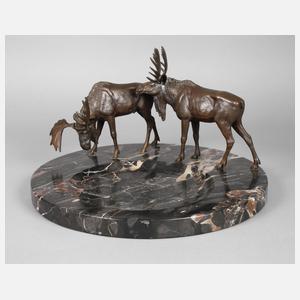 Große figürliche Marmorschale