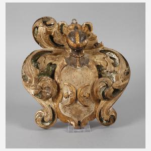 Geschnitztes Wappen Barock