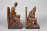 Paar figürliche Buchstützen
