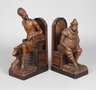 Paar figürliche Buchstützen