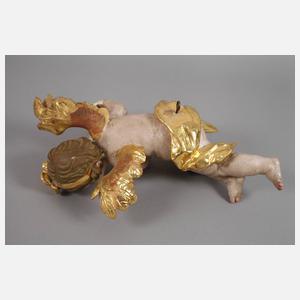 Paare barocke Schwebeengel