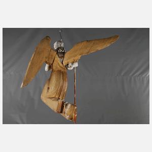 Geschnitzte Engelsplastik