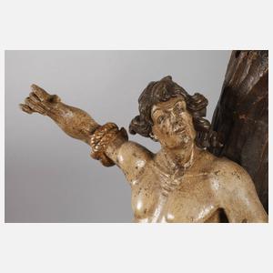 Geschnitzte Heiligenplastik