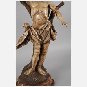 Geschnitzte Heiligenplastik