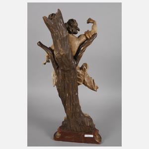 Geschnitzte Heiligenplastik