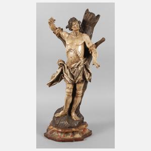 Geschnitzte Heiligenplastik