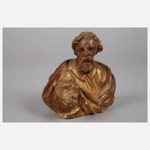 Paar geschnitzte Heiligenfiguren