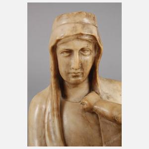 Große Specksteinschnitzerei Madonna