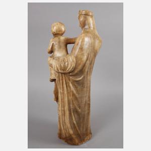 Große Specksteinschnitzerei Madonna