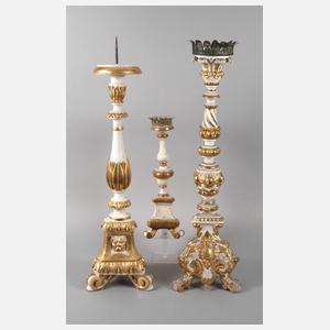 Drei Altarleuchter