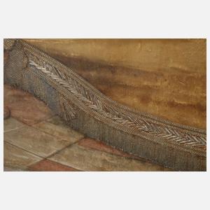 Barocke Brokatstickerei