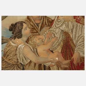 Seidenstickbild Biedermeier