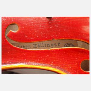 Meistervioline Albin Höllinger im Etui