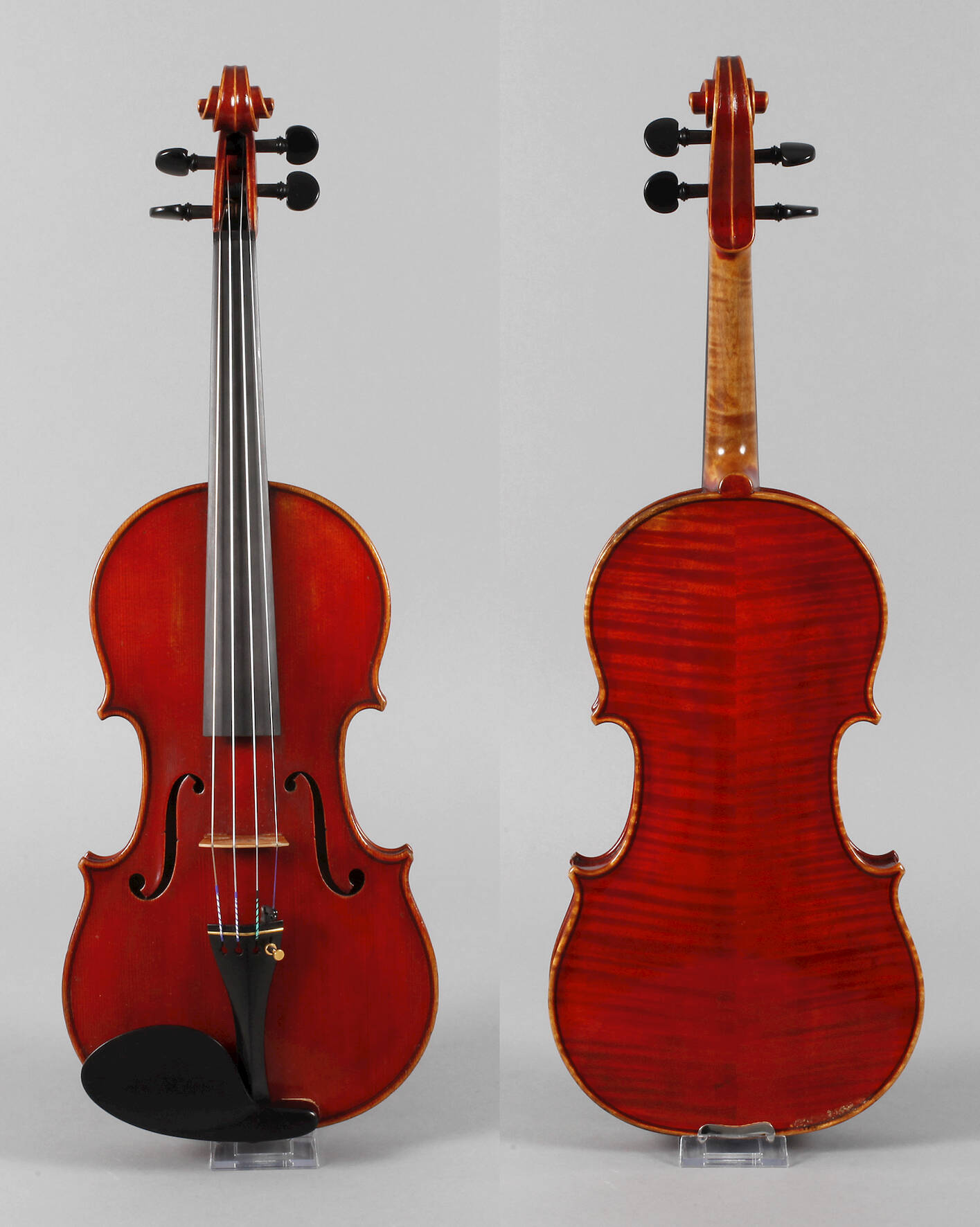 Meistervioline Albin Höllinger im Etui