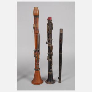 Konvolut Holzblasinstrumente