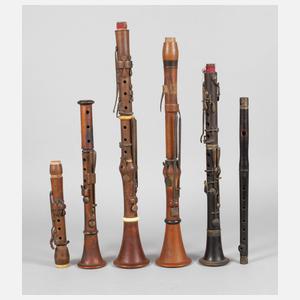Konvolut Holzblasinstrumente