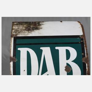 Großes Emailschild DAB