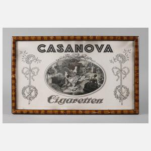 Werbeschild Casanova Cigaretten