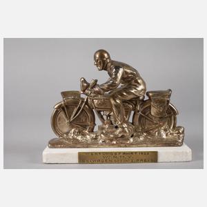 Trophäe Wertungsfahrt Motorrad mit Beiwagen 1929