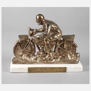 Trophäe Wertungsfahrt Motorrad mit Beiwagen 1929