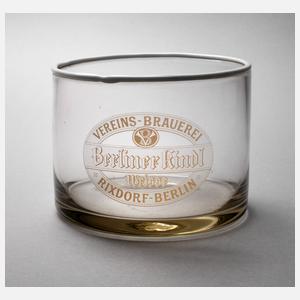 Werbeglas Vereins-Brauerei Rixdorf-Berlin