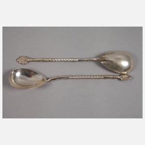 Russland sechs Kaffeelöffel Silber