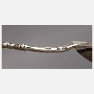 Russland sechs Kaffeelöffel Silber