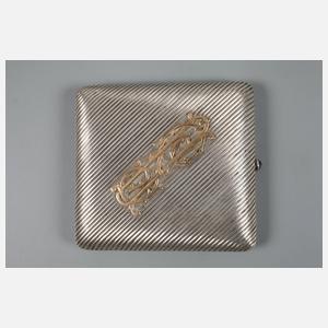 Russland Zigarettenetui Silber