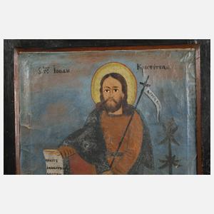 Russland Heiligenbild Johannes der Täufer, 19. Jh.