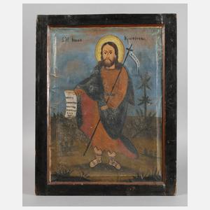 Russland Heiligenbild Johannes der Täufer, 19. Jh.