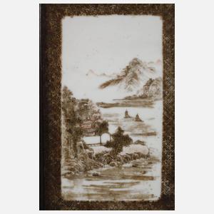 Kleine Porzellanbildplatte