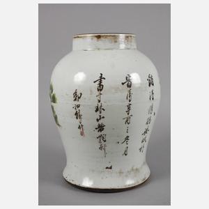 Deckelvase China