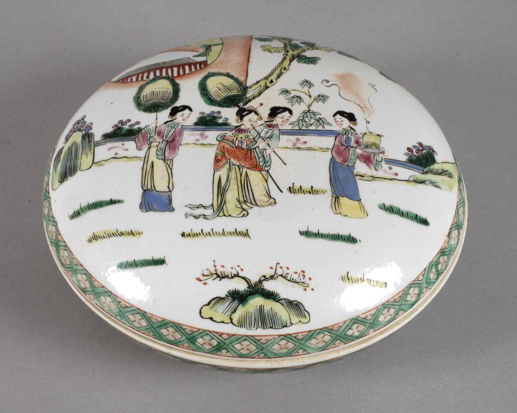 Deckeldose Famille rose