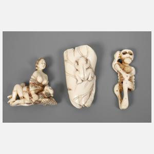 Drei Netsuken
