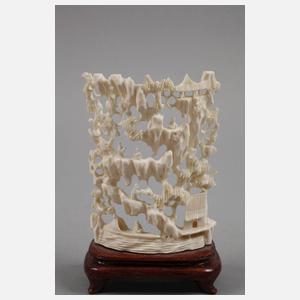 Zwei Elfenbeinschnitzereien