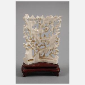 Zwei Elfenbeinschnitzereien