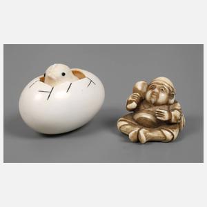 Zwei Netsuken