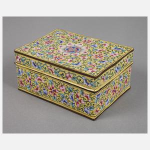 Deckeldose Cloisonné