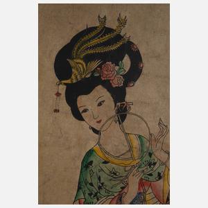 Zwei Rollbilder China