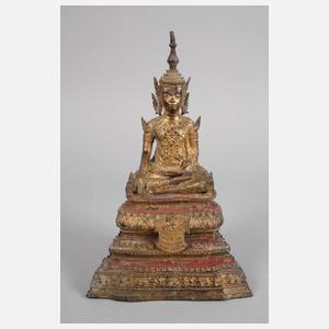 Drei Buddhaplastiken