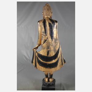 Geschnitzte Buddhaplastik