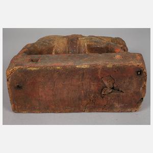 Geschnitzte Pferdeplastik