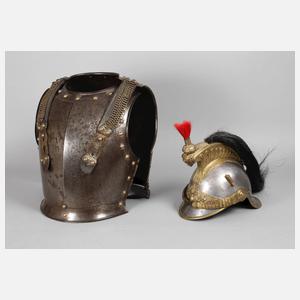 Helm und Kürass Frankreich um 1845