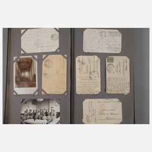 Zwei Alben Militärmotive und Feldpost