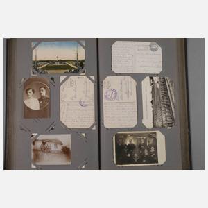 Zwei Alben Militärmotive und Feldpost