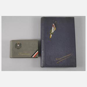 Zwei Alben Militärmotive und Feldpost