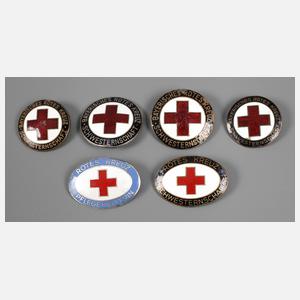 Konvolut Abzeichen Rotes Kreuz