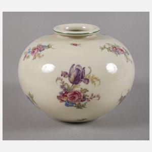 Allach Kugelvase mit Blumendekor